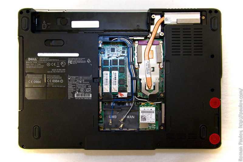 How to disassemble Dell Inspiron 1525 pp29l and clean cooling system