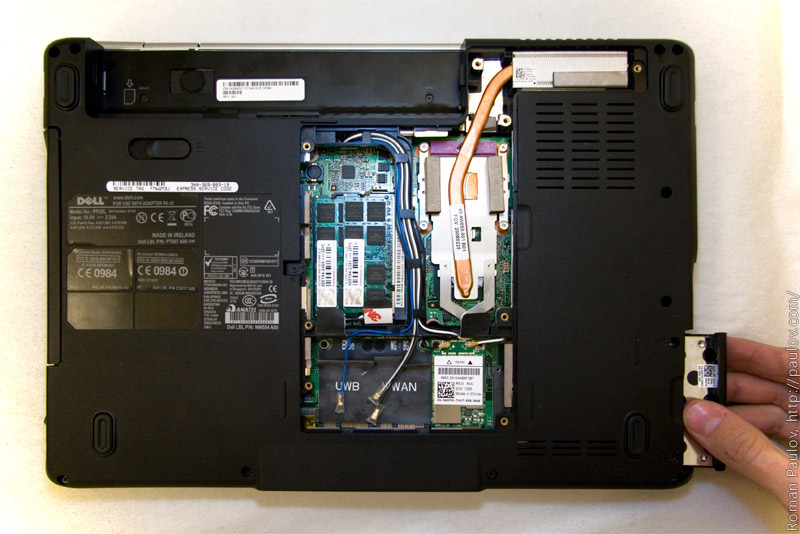 How to disassemble Dell Inspiron 1525 pp29l and clean cooling system