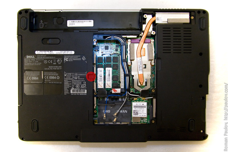 How to disassemble Dell Inspiron 1525 pp29l and clean cooling system